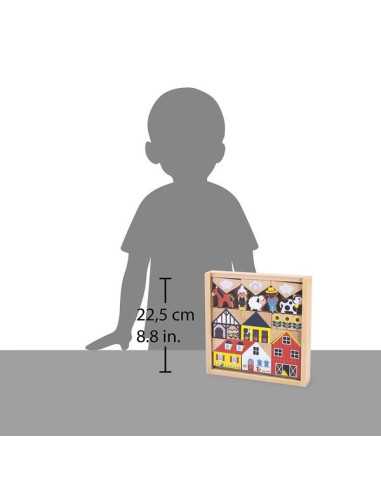 Cubes Campagne Cross Roads - Janod Cubes Campagne Cross Roads - Janod