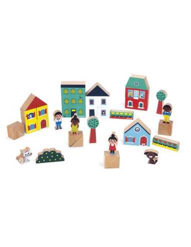 Cubes Ville Cross Roads - Janod Cubes Ville Cross Roads - Janod