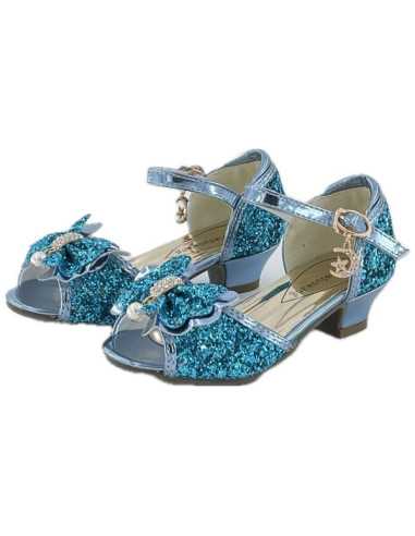 Mules à Nœuds et Paillette bleu 5 - 7... Mules à Nœuds et Paillette bleu 5 - 7...