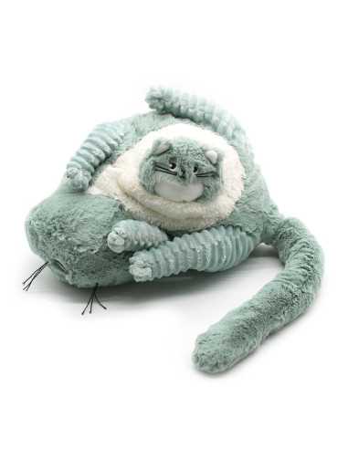 Peluche Miaou le chat maman et bébé... Peluche Miaou le chat maman et bébé...