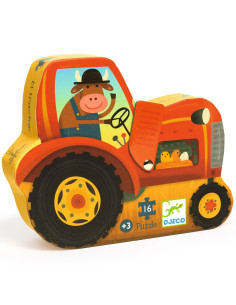 Puzzle Tracteur 16 pièces -...