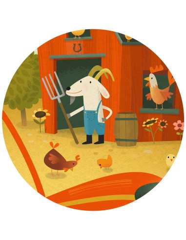 Puzzle Tracteur 16 pièces - Djeco Puzzle Tracteur 16 pièces - Djeco