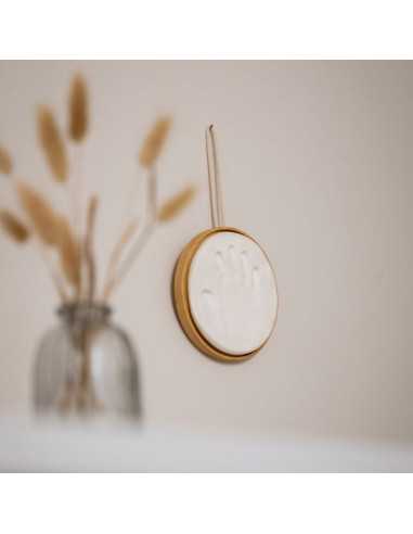 Médaillon empreinte bois - Petit... Médaillon empreinte bois - Petit...