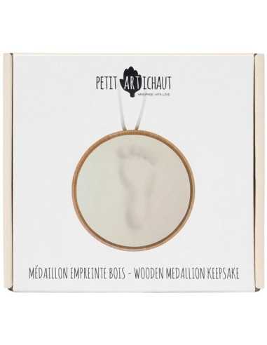 Médaillon empreinte bois - Petit... Médaillon empreinte bois - Petit...