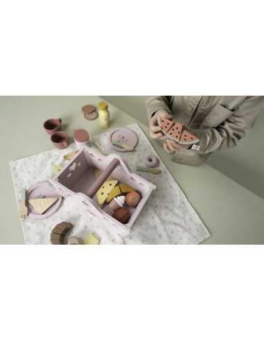 Jeu de pique-nique en bois - Little... Jeu de pique-nique en bois - Little...