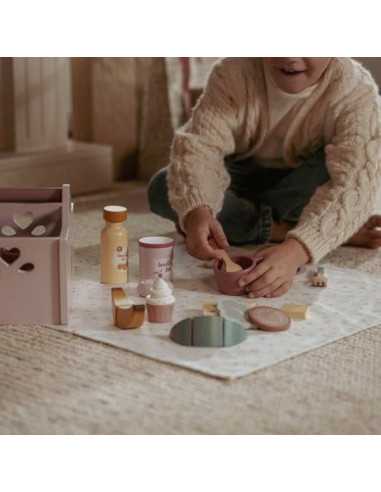 Jeu de pique-nique en bois - Little... Jeu de pique-nique en bois - Little...