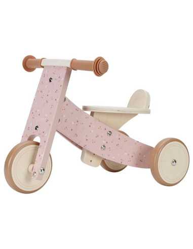 Tricycle en bois rose - Little Dutch