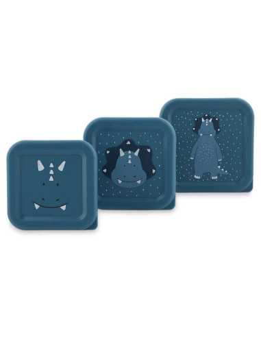 3 Boites à goûter Tricératops - Trixie 3 Boites à goûter Tricératops - Trixie