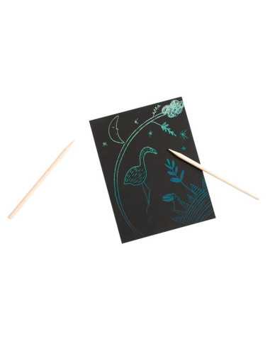 Cartes à gratter nocturnes - Moulin Roty Cartes à gratter nocturnes - Moulin Roty