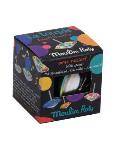 Toupie sautillante multicolore -...