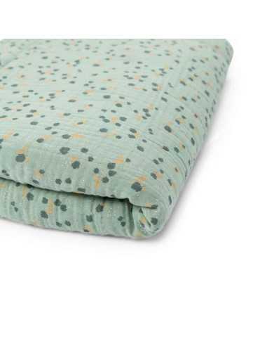 Plaid sauge Trois petits lapins -... Plaid sauge Trois petits lapins -...