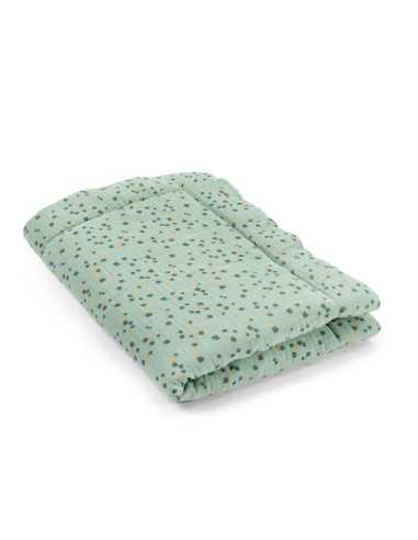 Plaid sauge Trois petits lapins -... Plaid sauge Trois petits lapins -...