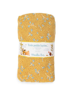 Drap housse ocre lit bébé...