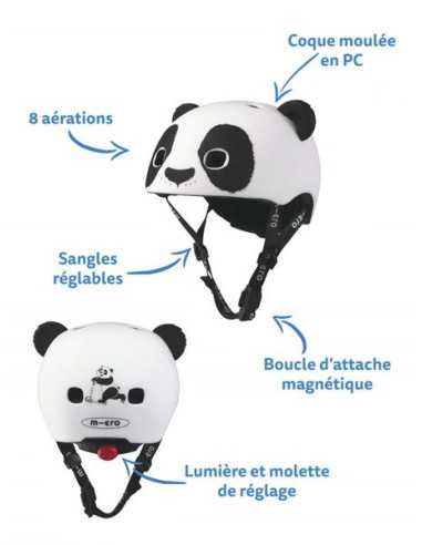Casque enfant Panda 3D taille S -... Casque enfant Panda 3D taille S -...