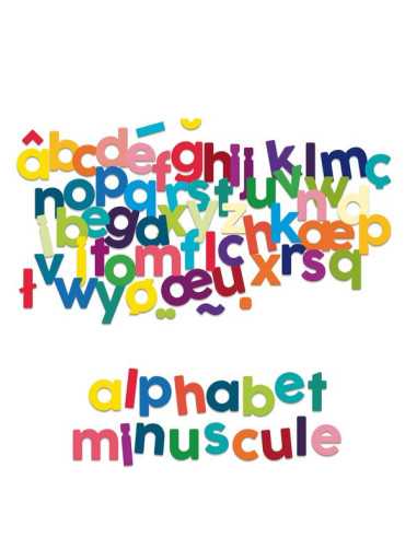 Magnets alphabet minuscules bois 80... Magnets alphabet minuscules bois 80...