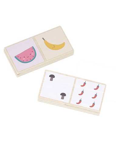 Dominos réversibles fruits légumes... Dominos réversibles fruits légumes...