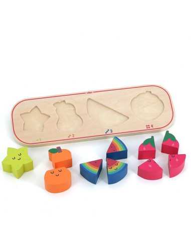Puzzle encastrement 1,2,3 et 4 fruits... Puzzle encastrement 1,2,3 et 4 fruits...