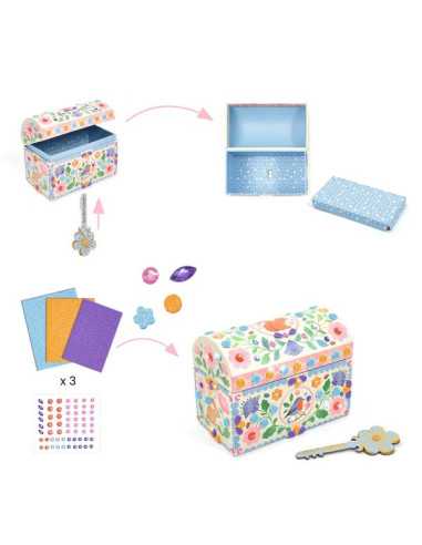 Coffre à décorer Précieux trésors -... Coffre à décorer Précieux trésors -...