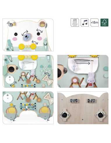 Busy Board Ourson Pure - Janod Busy Board Ourson Pure - Janod
