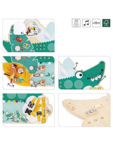 Busy Board Croco Tropik - Janod Busy Board Croco Tropik - Janod