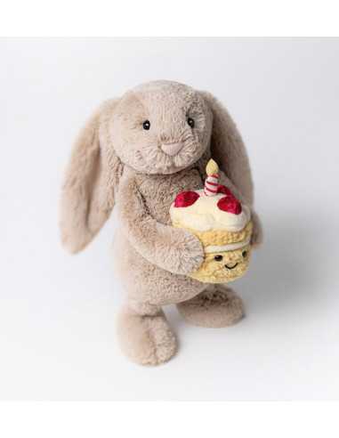 Peluche Lapin beige Anniversaire -... Peluche Lapin beige Anniversaire -...