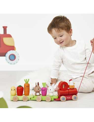 Train à tirer Ferme - Janod Train à tirer Ferme - Janod