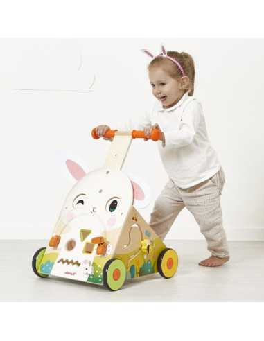 Chariot de marche Lapin - Janod Chariot de marche Lapin - Janod