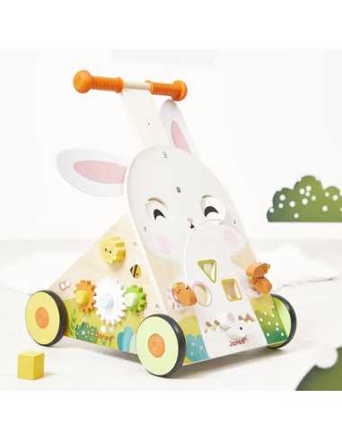 Chariot de marche Lapin - Janod Chariot de marche Lapin - Janod