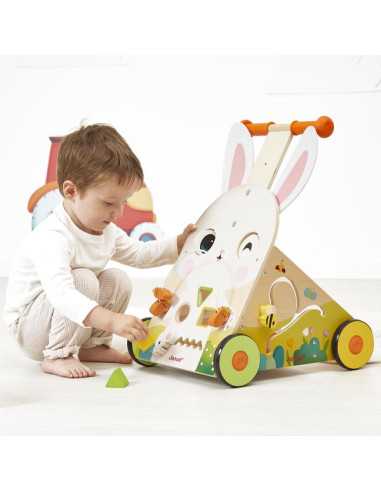 Chariot de marche Lapin - Janod Chariot de marche Lapin - Janod