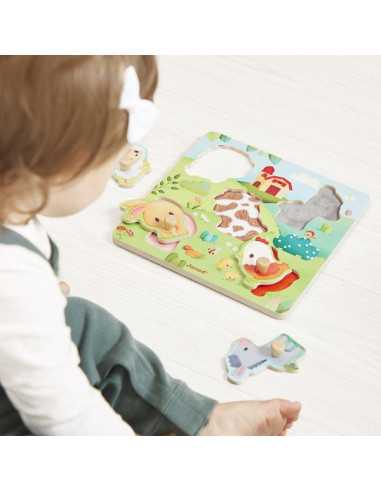 Puzzle tactile Ferme - Janod Puzzle tactile Ferme - Janod