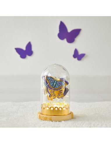 Cloche lumineuse Papillons à créer -... Cloche lumineuse Papillons à créer -...