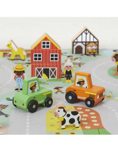 Tracteur vert Cross Roads - Janod Tracteur vert Cross Roads - Janod