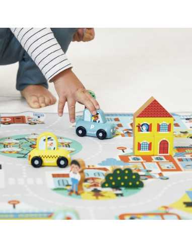 Tapis Ville Cross Roads - Janod Tapis Ville Cross Roads - Janod