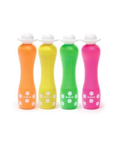 4 Marqueurs gros pois Néon - Djeco 4 Marqueurs gros pois Néon - Djeco