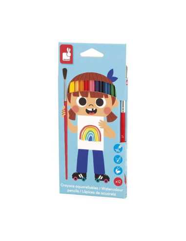 12 crayons aquarellables - Janod 12 crayons aquarellables - Janod