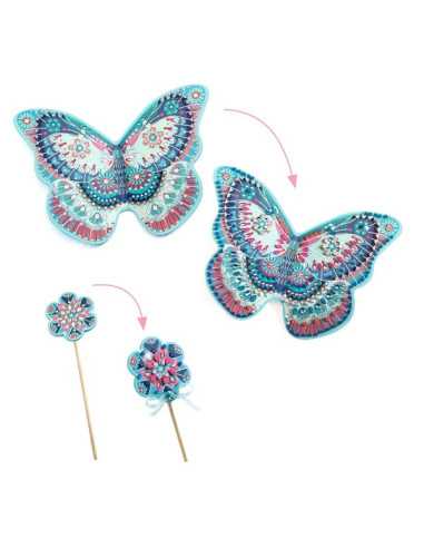 Ailes et baguette de fée à décorer -... Ailes et baguette de fée à décorer -...