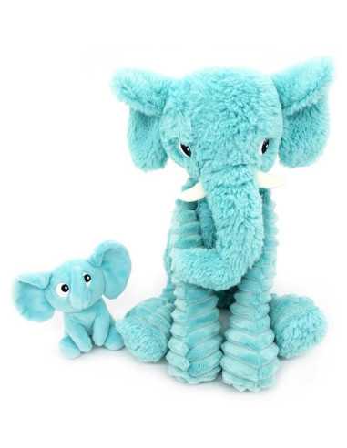 Peluche Dimoitou l'éléphant aqua -...