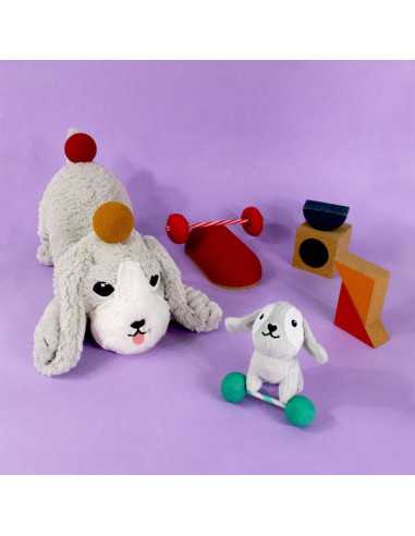 Peluche Toutou le chien gris clair -... Peluche Toutou le chien gris clair -...