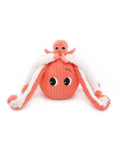 Peluche Filou la pieuvre corail - Les... Peluche Filou la pieuvre corail - Les...
