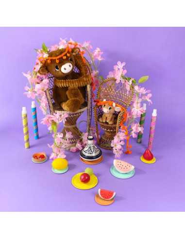 Hindou la vache marron maman et bébé... Hindou la vache marron maman et bébé...