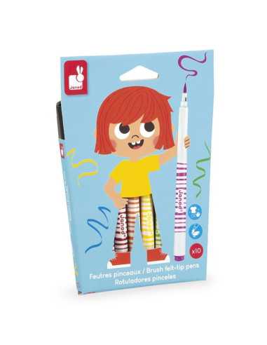 10 Feutres pinceaux - Janod 10 Feutres pinceaux - Janod