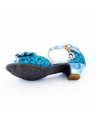 Mules à Nœuds et Paillette bleu 5 - 7... Mules à Nœuds et Paillette bleu 5 - 7...