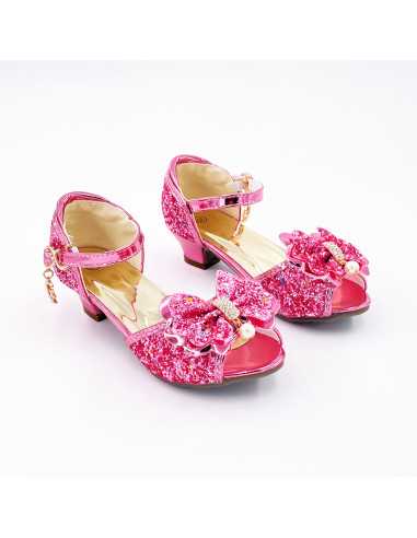 Mules à Nœuds et Paillette Rose 5 - 7... Mules à Nœuds et Paillette Rose 5 - 7...