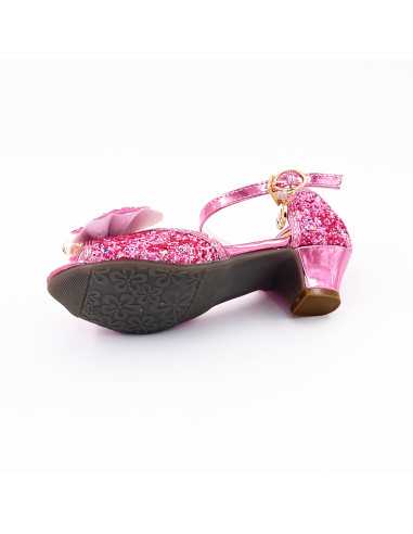 Mules à Nœuds et Paillette Rose 5 - 7... Mules à Nœuds et Paillette Rose 5 - 7...
