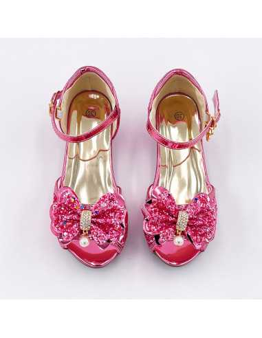 Mules à Nœuds et Paillette Rose 3 - 4... Mules à Nœuds et Paillette Rose 3 - 4...
