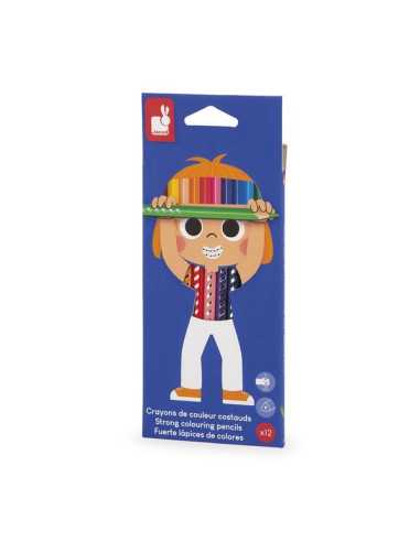 12 crayons de couleur - Janod 12 crayons de couleur - Janod