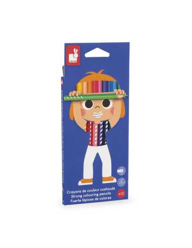 12 crayons de couleur - Janod 12 crayons de couleur - Janod