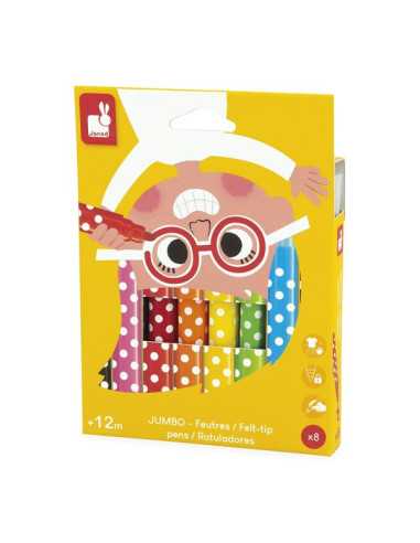 8 Feutres Jumbo - Janod 8 Feutres Jumbo - Janod