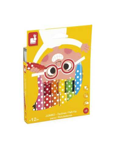 8 Feutres Jumbo - Janod 8 Feutres Jumbo - Janod