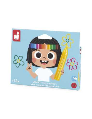 12 Crayons de cire - Janod 12 Crayons de cire - Janod